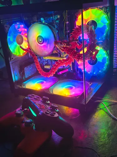 Gabinete gamer ddr4, 16gb Ram, HD 750gb Aquario