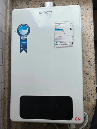 Aquecedor a Gás Komeco KO 26D Home 26L (GN) - Semi Novo c/ NF  Valor: R$ 1.600 (pago R$ 2.