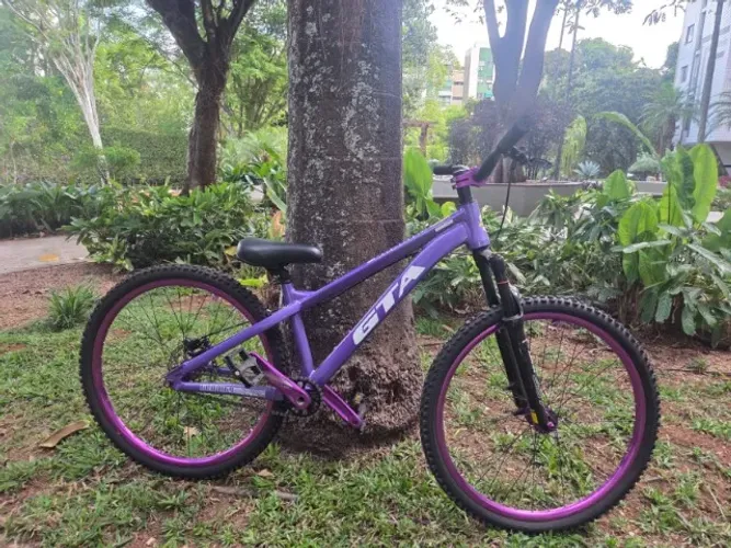 Bicicleta GTA Gravity Freeride Aro 26 Roxa | Novíssima!