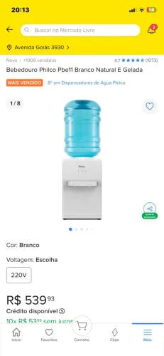 Filtro Philco Branco Natural / Gelada 