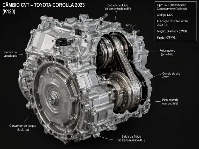 Cambio Automatico Toyota Corolla 2.0 2021/24 Cvt 10 Std