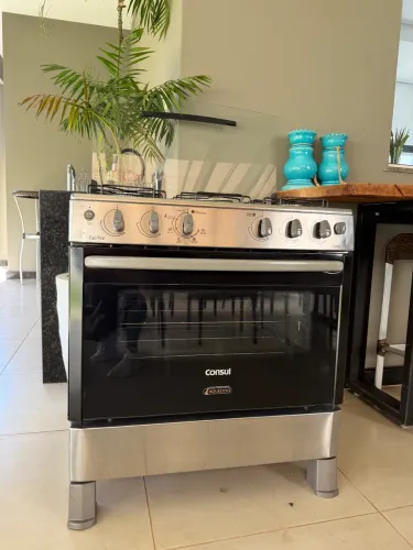 FOGÃO CONSUL FACILITE 5 BOCAS INOX - ÓTIMO ESTADO