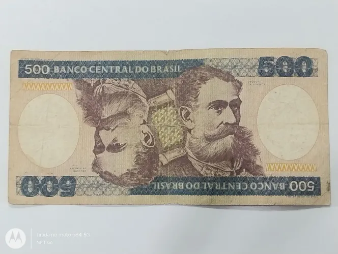 Cédula 500 Cruzeiros 1986