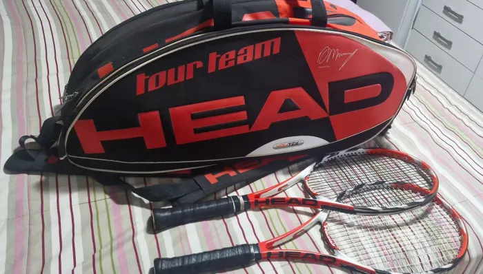 Raquetes de tenis Head e raqueteira