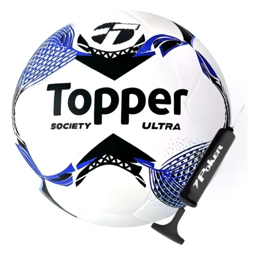 Bola De Futebol Topper Ultra + Bomba de Ar<br>Bomba
