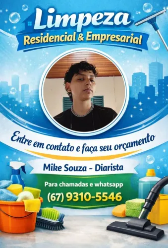 Diarista - Faxina - Serviços de limpeza e domésticos 