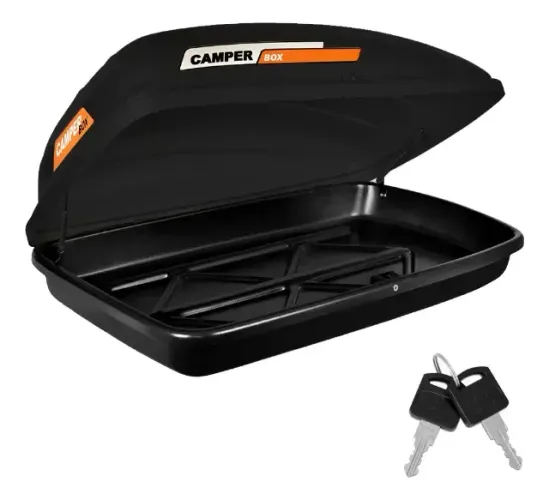 Bagageiro De Teto Preto Camper Box 360 Litros Outlander
