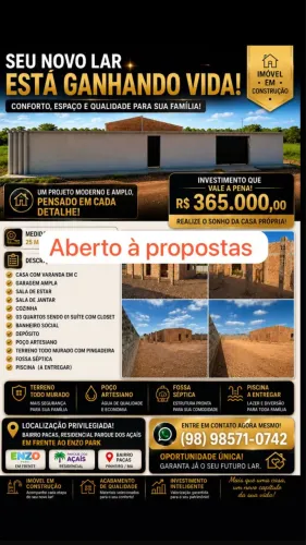 Casa em construção em Pinheiro
