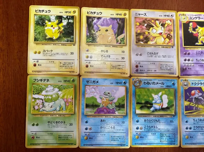 Lote Cartas Pokémon Antigas Originais Japonesas Raras Para Colecionador