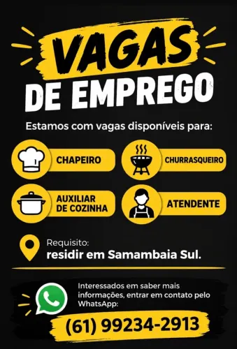 Vaga de emprego 