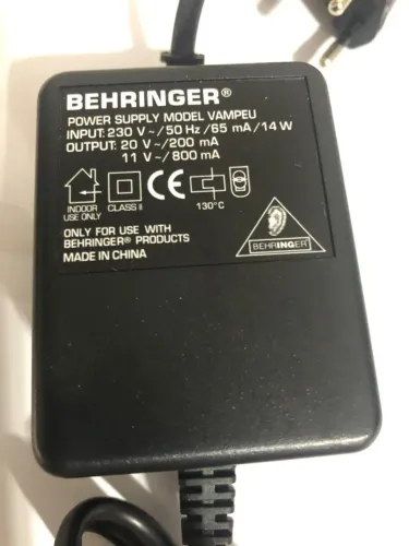 FONTE BEHRINGER 220V Para V-amp Vamp2 V-amp3 e processador de efeito dj Tweakalizer DJFX6