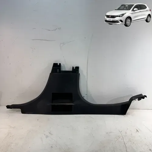 Soleira Porta Traseira Direita Fiat Argo 2018 2021 Original Preto
