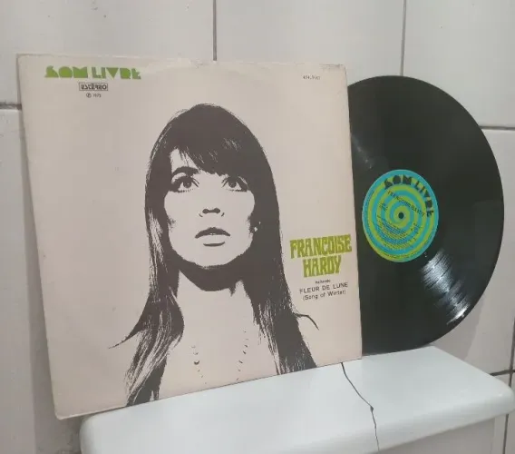 lp vinil françoise hardy 1973 fleur de lune (song of winter) raridade usado ótimo