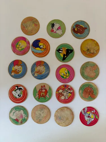 Lote 19 Mega Tazos Looney Tunes Elma Chips 1997
