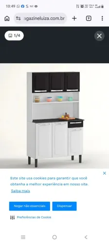 Venda de um armário de cozinha Itatiaia aço 