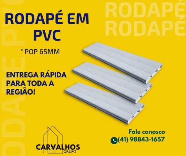 RODAPÉ EM PVC DIRETO DA FÁBRICA!