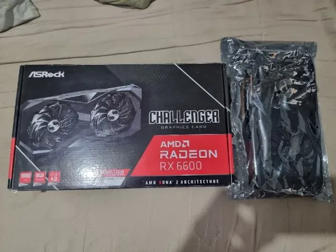 Placa de Vídeo RX 6600 CHALLENGER 8GB - Completa na Caixa