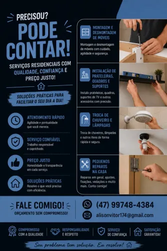 Pequenos reparos e instalações 