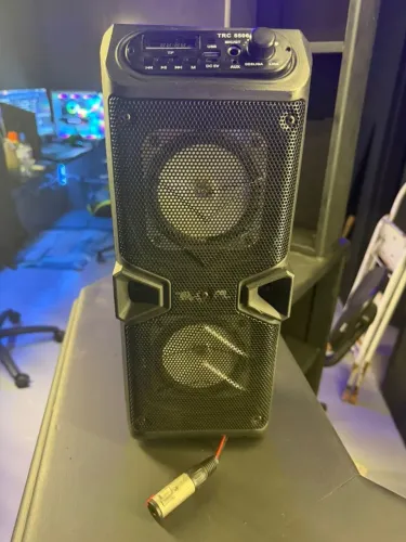 Caixa de Som TRC 60W Bluetooth USB FM - Ler Descrição