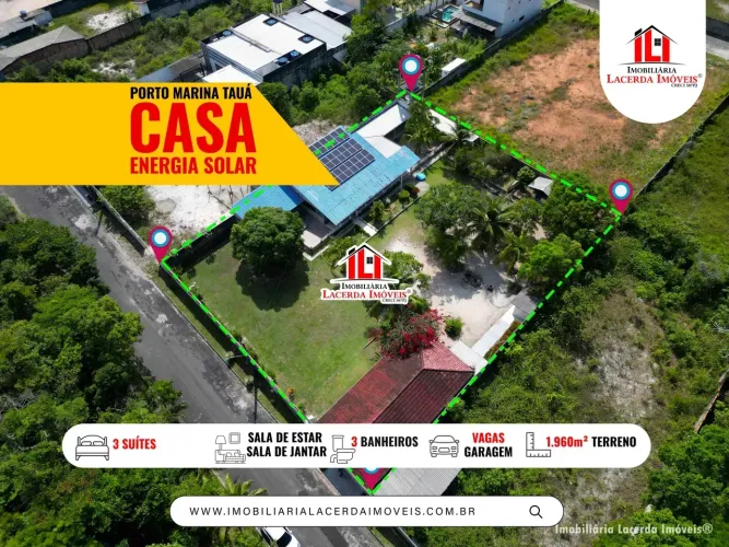 Porto Marina Tauá - Casa com energia solar edificada em dois terrenos;
