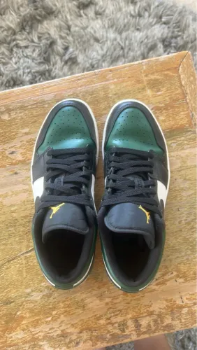 air jordan 1 low green toe
