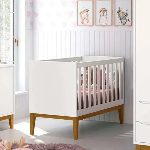 Berço americano vira cama 