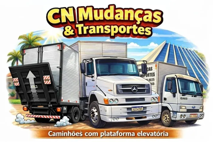 Fretes e Mudanças Caminhão plataforma