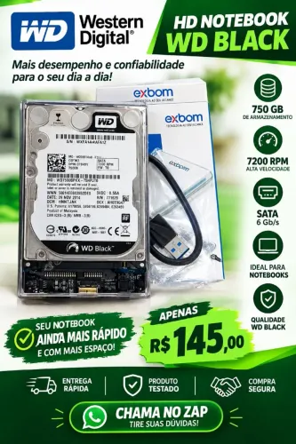 HD externo 750 gb