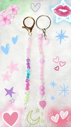 Chaveiros de miçangas