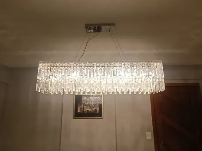 Lustre Pendente Dejá Vù Translúcido de cristal - Marca Stella