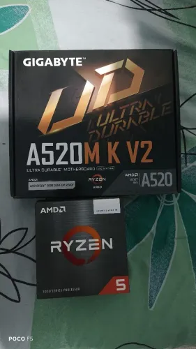 Processador Ryzen 5600gt mais placa mãe A520