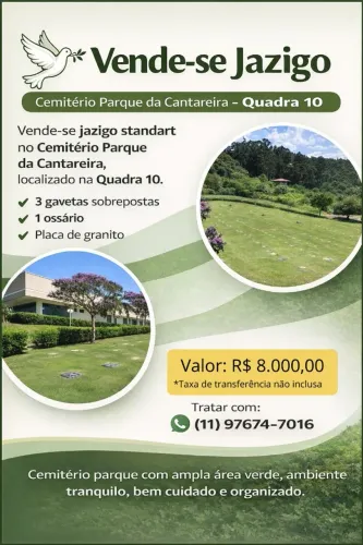 jazigo cemiterio parque da cantareira