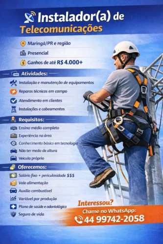  Instalador(a) de Telecomunicações