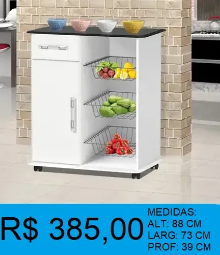 Fruteira alt: 88cm larg: 73cm - Frete Grátis!