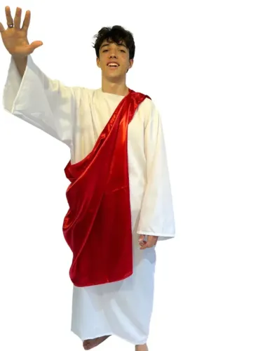 Fantasia adulto Jesus Cristo com coroa de espinhos