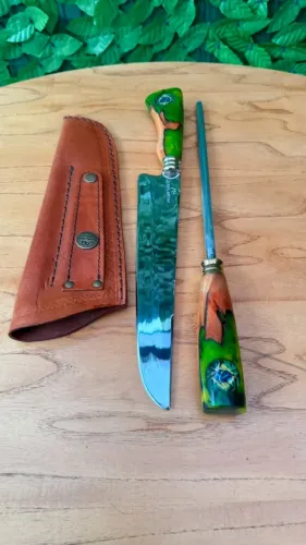 KIT Faca de churrasco e Chaira do Brasil - Exclusividade