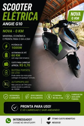 Scooter Elétrica 1000W - Angie G10