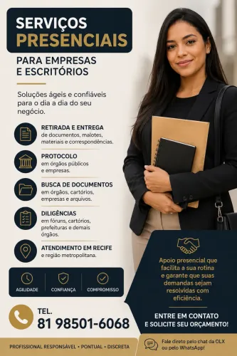 ? SERVIÇOS PRESENCIAIS - RECIFE E REGIÃO
