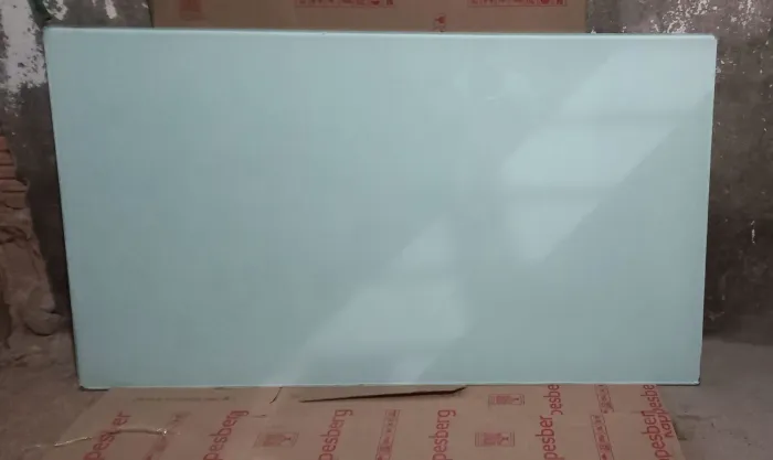 Mesa tampo de vidro grosso