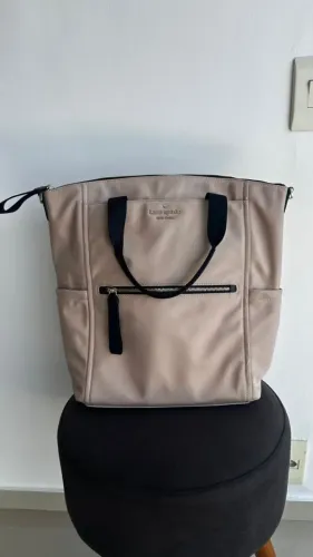 bolsa kate spade 3 em 1 rosé (mochila, bolsa tiracolo ou traversal)