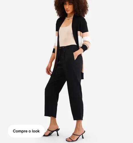 Calça Jogger Preta - 38 - NOVA! 