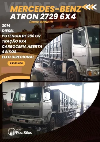 MB 2729 Único dono 6x4 Graneleiro 2014