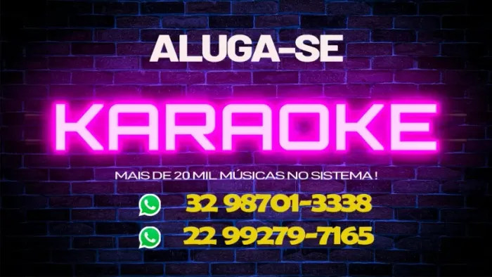 ALUGUEL DE KARAOKÊ PROFISSIONAL