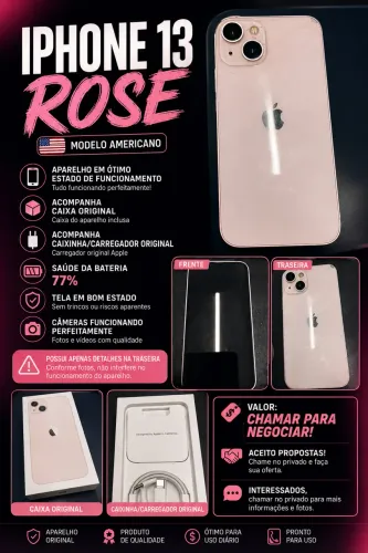 Vendo iphone 13 rose