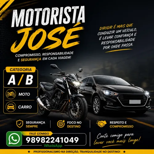 Motorista disponível.