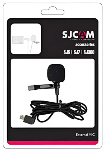 SJCAM Microfone externo compatível com modelos SJ6 Legend, SJ7 Star e SJ360