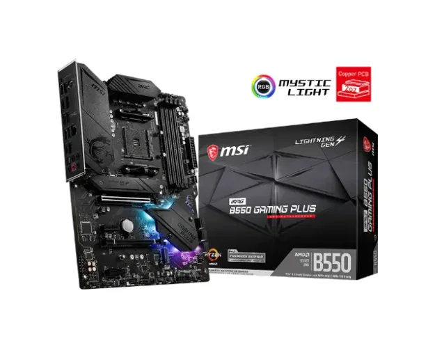 Kit MSI B550 Gaming Plus + Ryzen R5 5600G + Cooler AMD Wraith Spire com Led