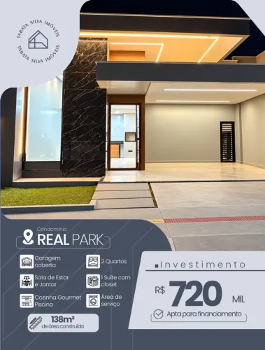 Casa c/ Piscina - Condomínio Real Park
