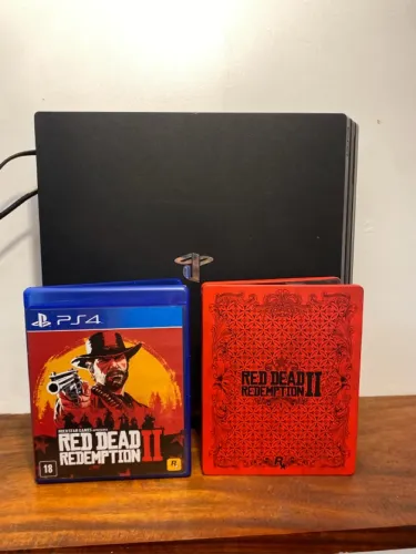 PS4 Pro CUH-7215B Na caixa Com Jogo Sem Controle