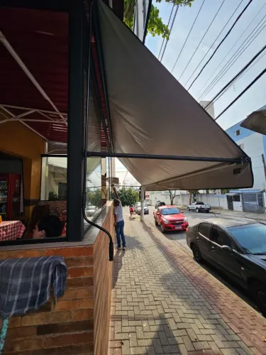 Toldo com branco em Lona 